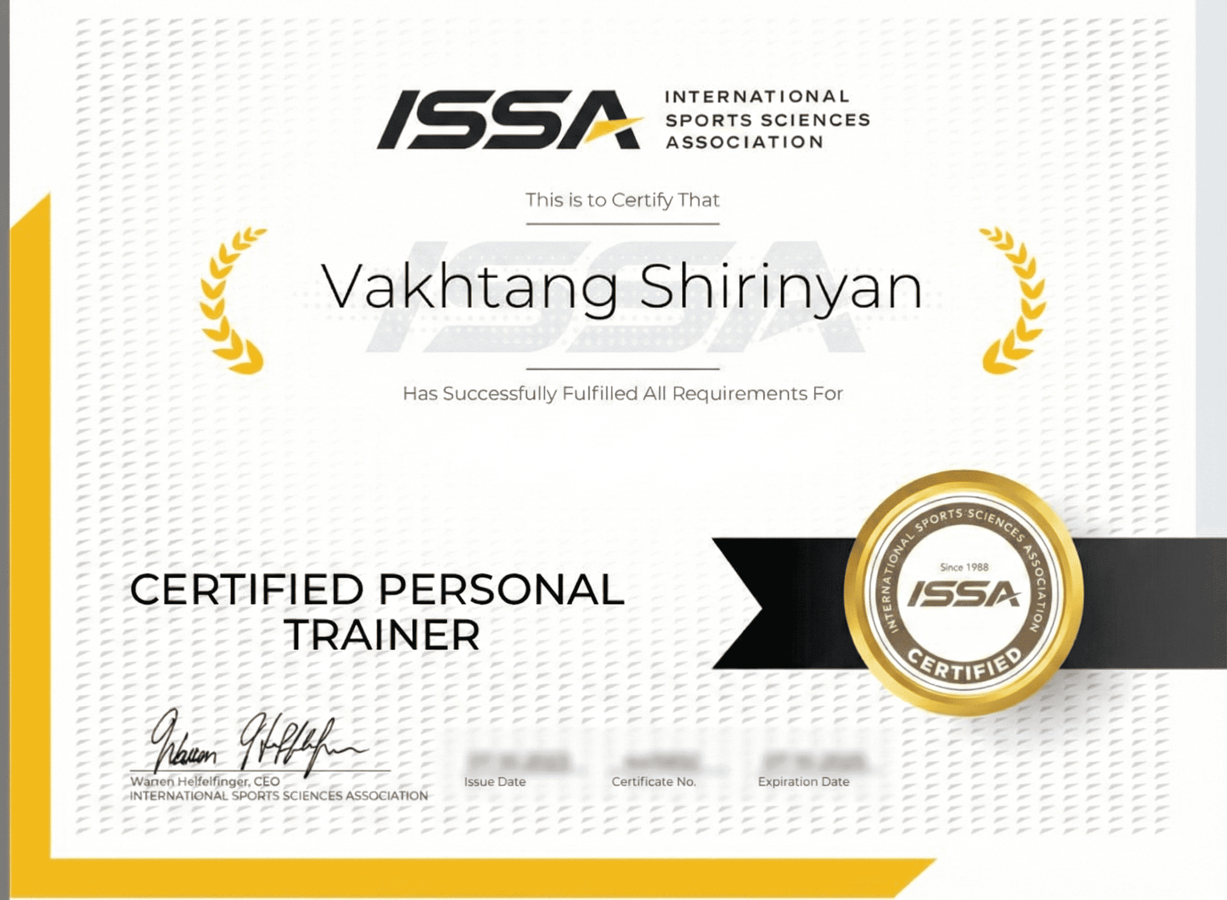 Certified Personal Trainer